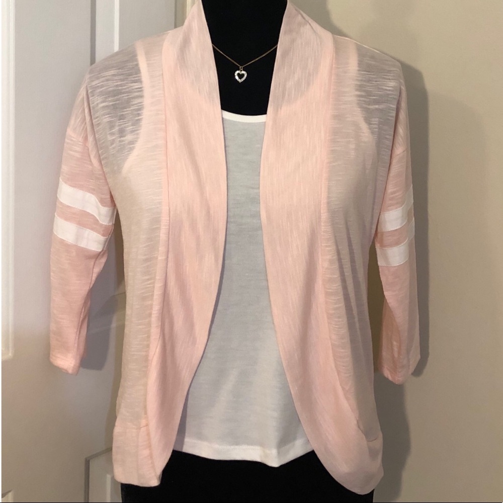 ✨🆕💞INSPIRED HEARTS KIDS 3 PIECE CARDIGAN, TANK AND HEART NECKLACE SET💞